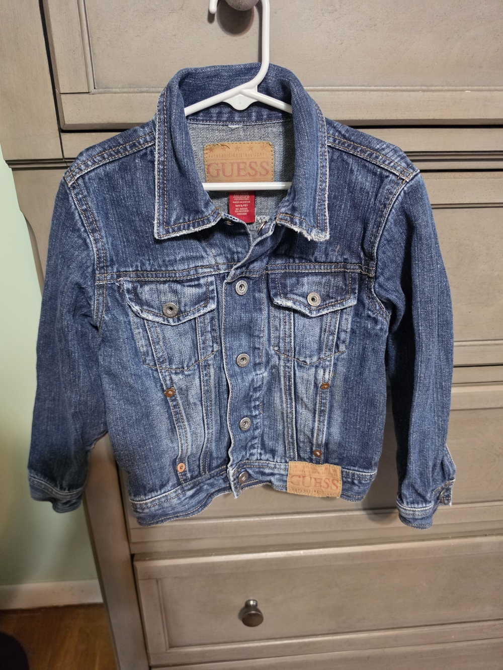 GUESS Blue Kids' Distressed Denim Jacket